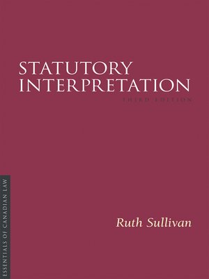 cover image of Statutory Interpretation 3/e
